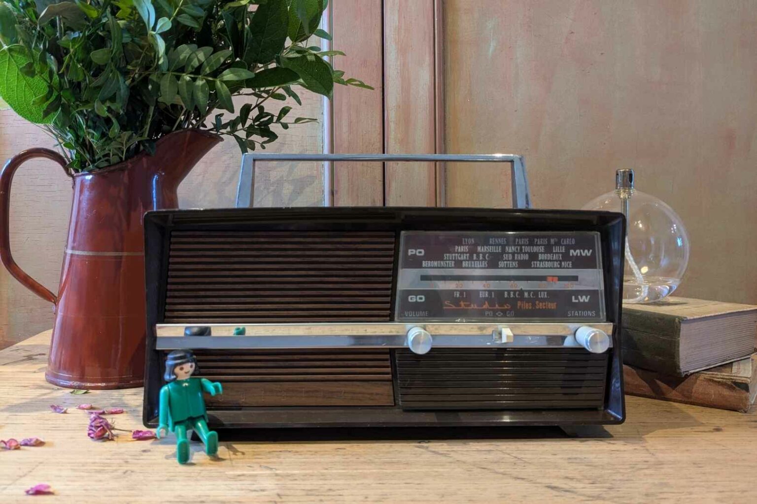 Poste Transistor Optalix Studio Piles Secteur à moderniser en enceinte Bluetooth