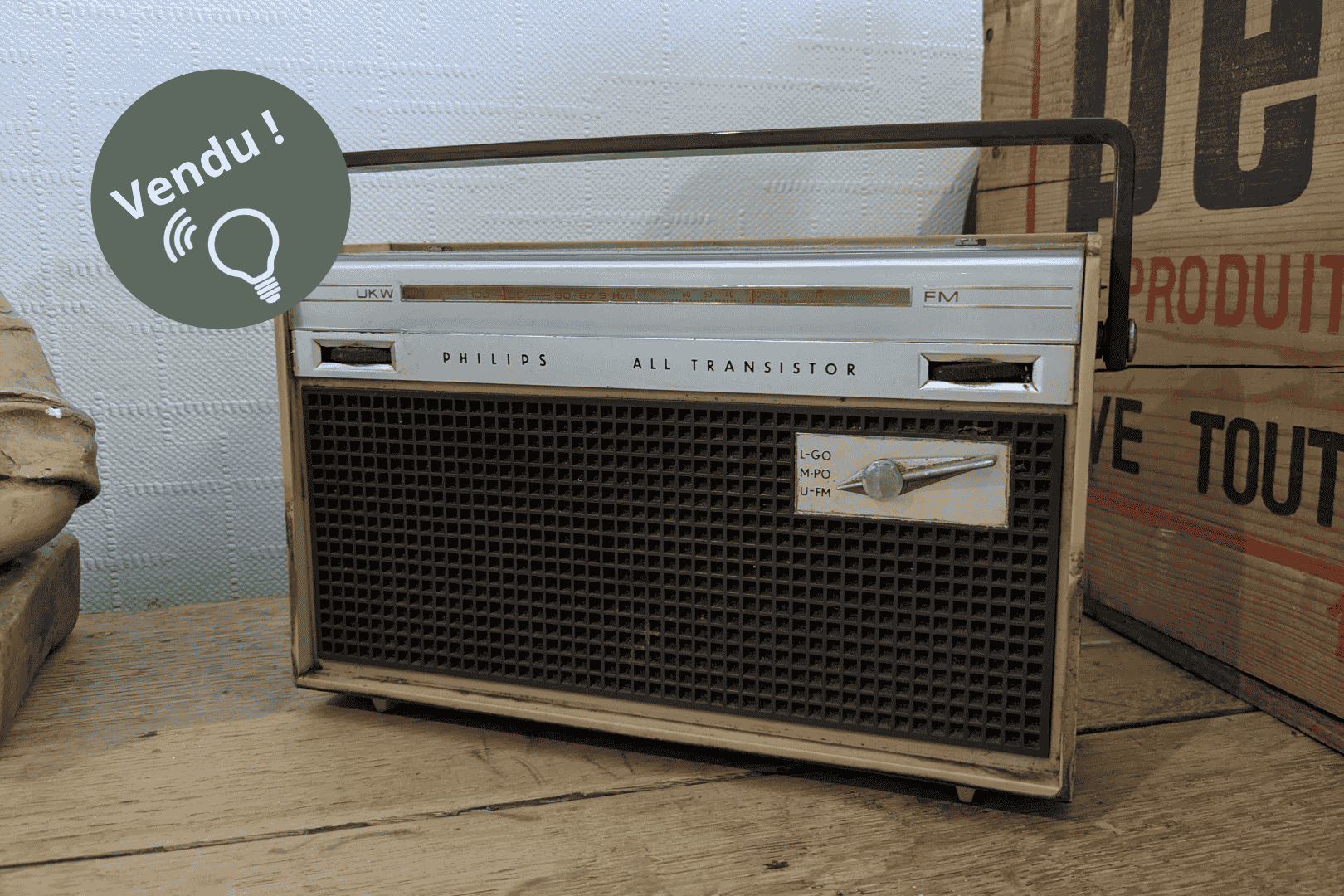 Transistor Philips L3X 32T à moderniser en enceinte Bluetooth vendu